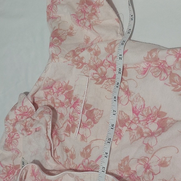 Blair Pink Floral Womens Size Large Pajama Set.Elastic Waist .100 % Cotton - Picture 6 of 12